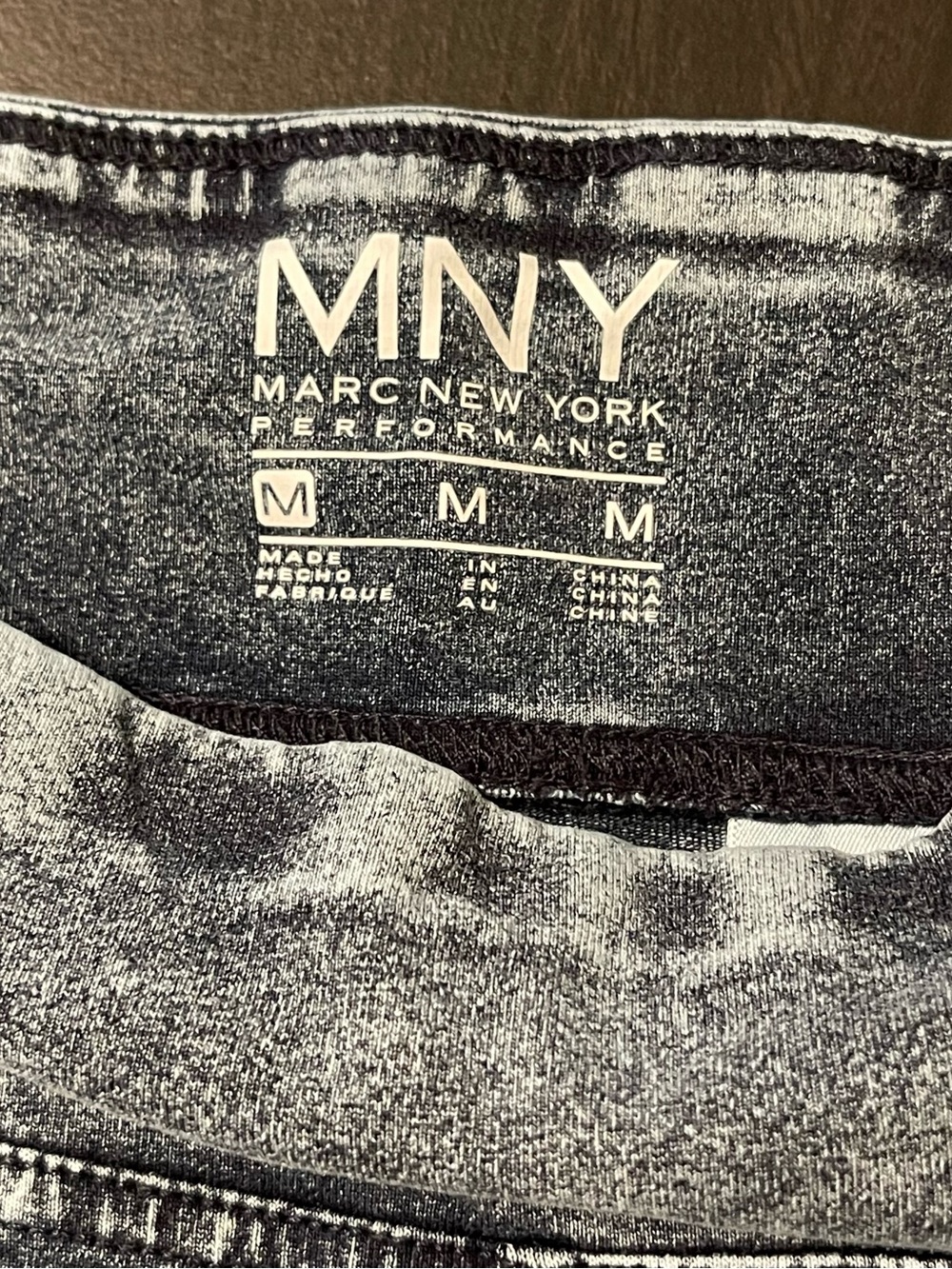 Marc New York Acid Wash Blue High-Rise Leggings - Picture 5 of 7